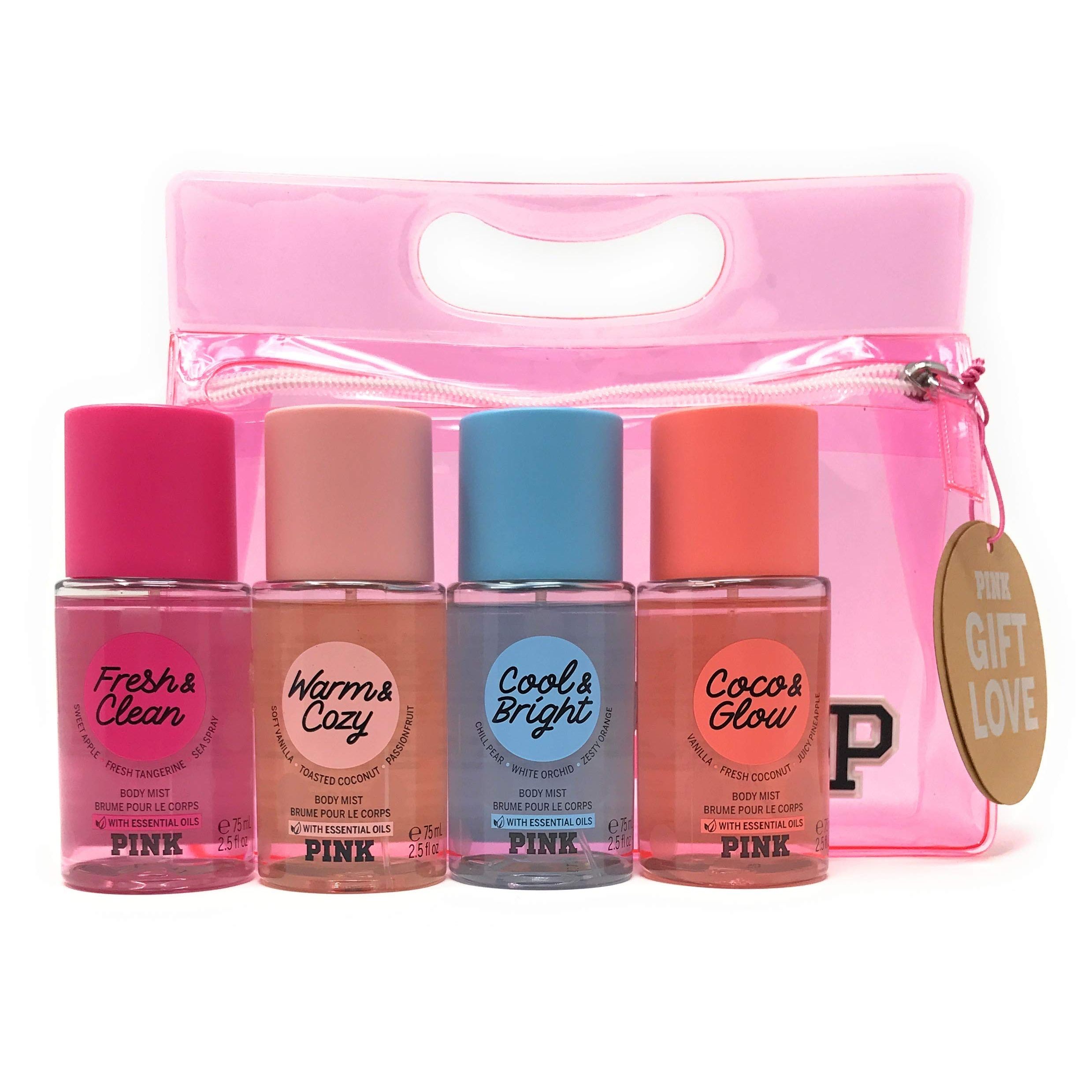 Unfortunately, as an AI language model, I do not have access to current product information, pricing or inventory. However, I can provide general info about body mist gift sets and Victoria's Secret PINK.