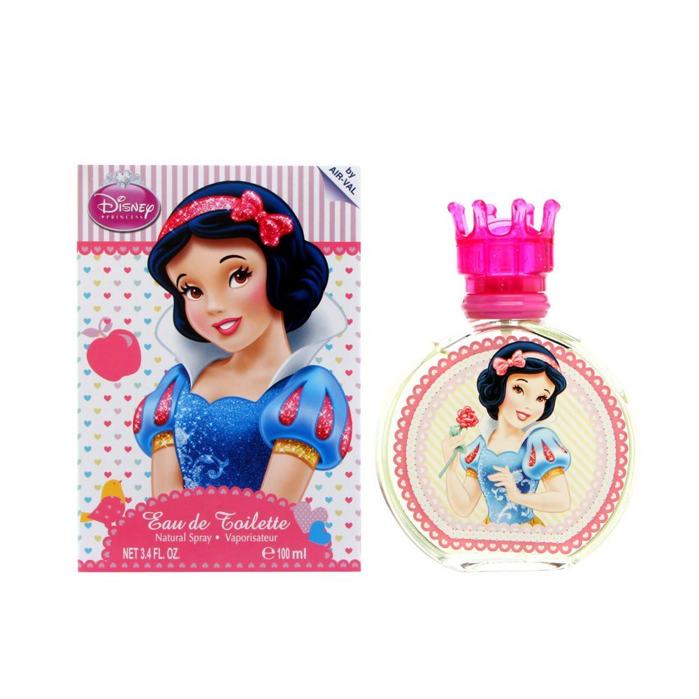Disney Snow White Eau De Toilette Spray for Kids is a fragrance that is based on the character of Snow White from the Disney animated film. It is a refreshing and light fragrance that is suitable for children. The perfume is a blend of fruity, floral, and woody scents, making it perfect for use during the day.
The fragrance comes in a 3.