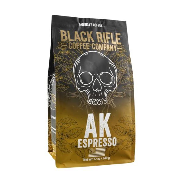 Experience the bold and robust taste of Black Rifle Coffee Company's AK-47 Espresso Dark Roast Colombian Supremo Whole Bean Coffee. Made with 100% high-grade Colombian Supremo beans, this premium-quality blend undergoes strict quality standards from growth to harvest, ensuring an exceptional taste profile.