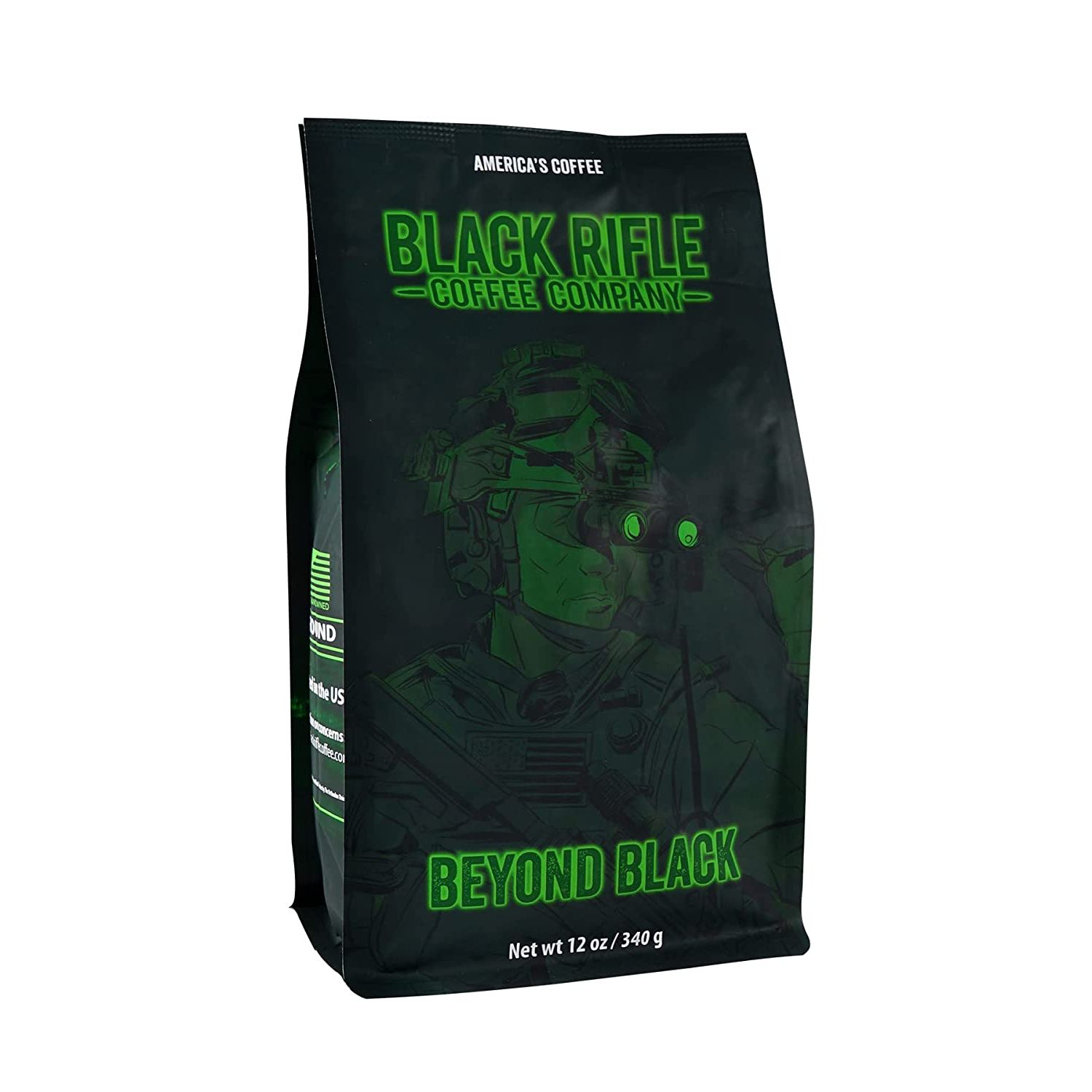 Black Rifle Coffee Company presents Beyond Black Dark Roast Ground Coffee, a premium selection that will satisfy even the most discerning coffee connoisseurs.