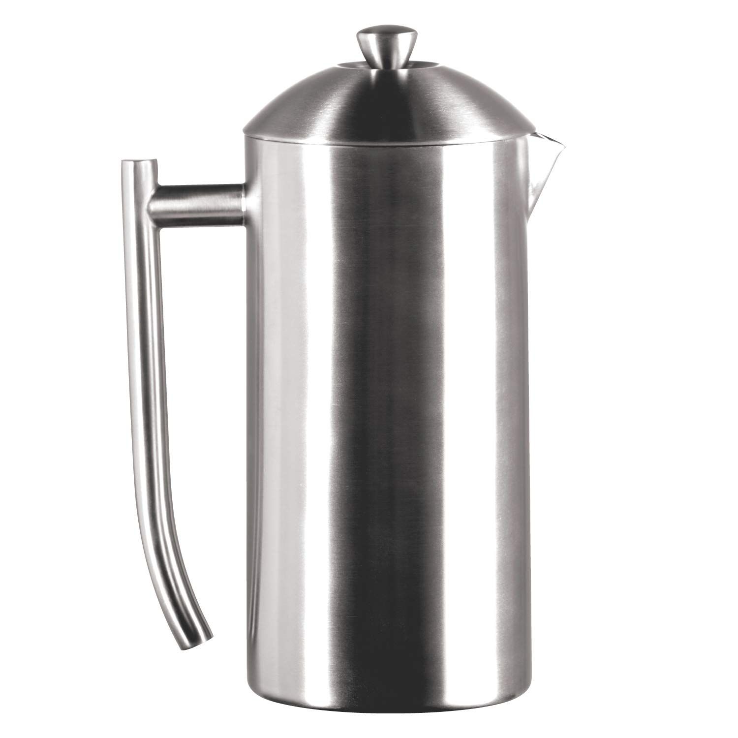 Experience the art of brewing the perfect cup of coffee with the Frieling USA Double-Walled Stainless-Steel French Press Coffee Maker. Crafted from high-quality 18/10 stainless steel, this elegant coffee maker is not only built to last but also resistant to rust and corrosion.