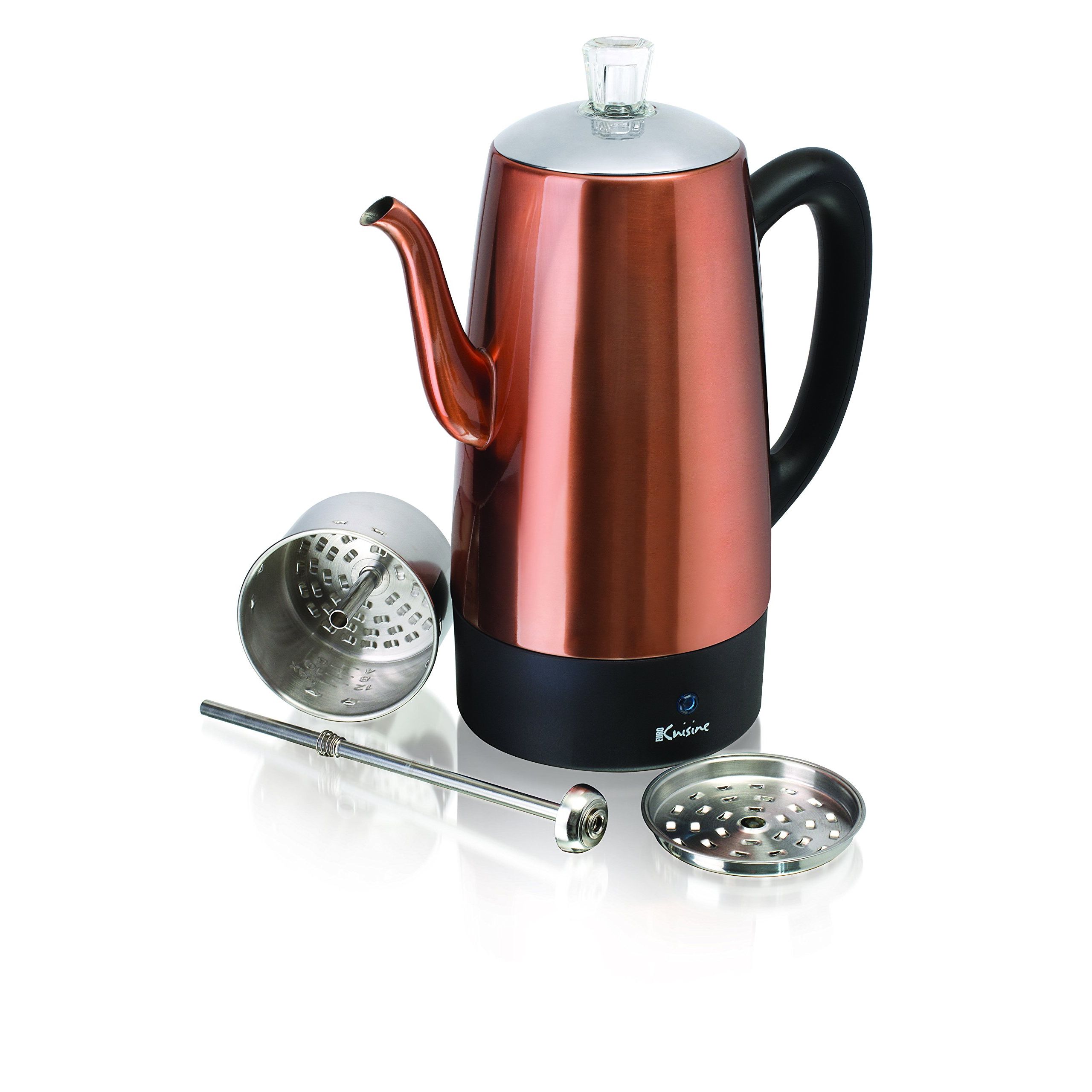 The Euro Cuisine PER12 Electric Percolator is the ultimate coffee maker, perfect for those who crave a bold and flavorful brew.