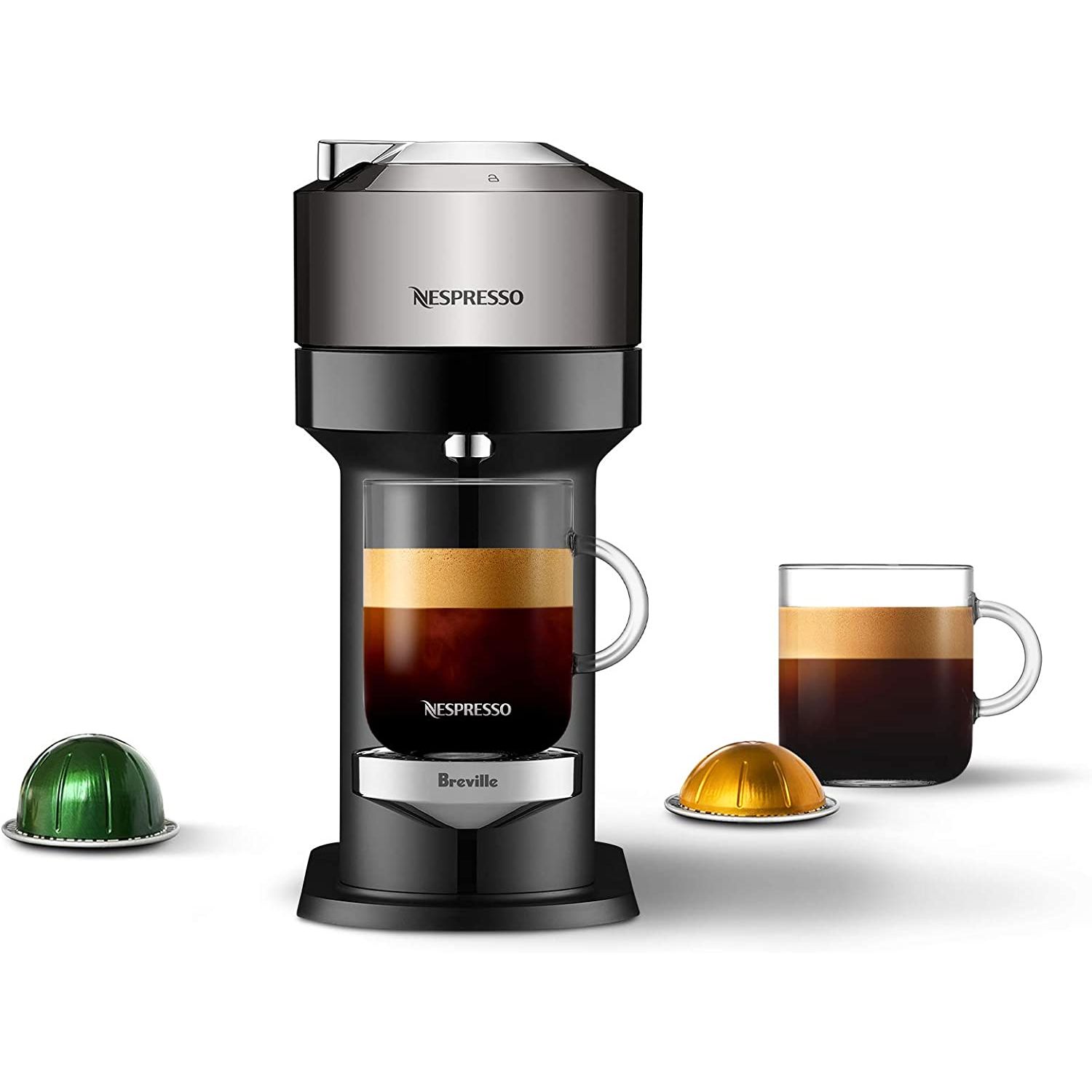 Introducing the Nespresso Vertuo Next Coffee and Espresso Machine by Breville.