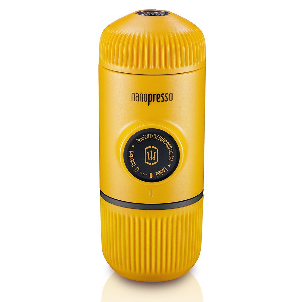 The Wacaco Nanopresso Portable Espresso Maker is a compact and convenient device that allows you to make high-quality espresso on the go. It features a patented pumping system that requires no batteries or electricity, making it perfect for traveling, camping, or hiking.