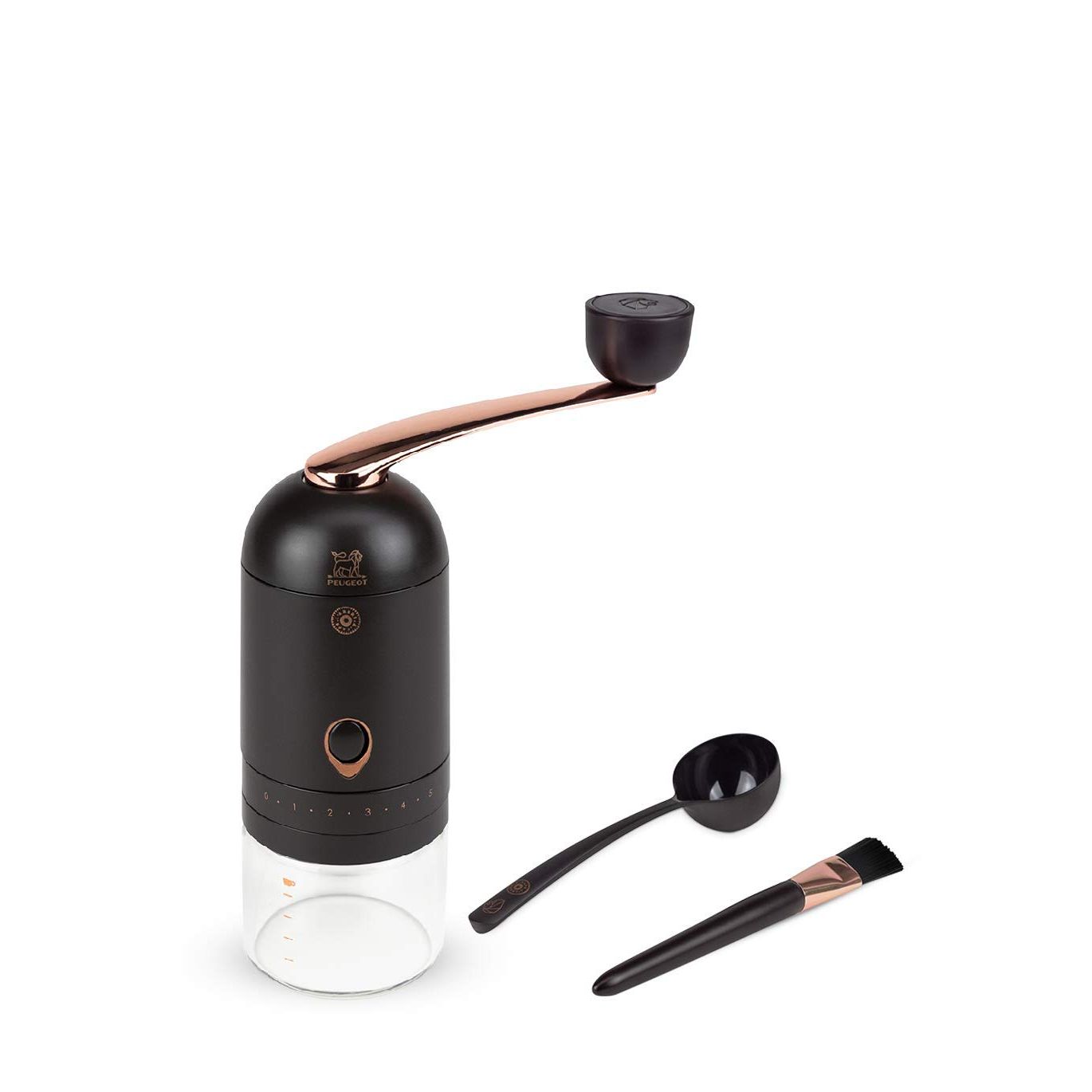 The L'Arbre a Caf Peugeot 36706 Coffee Grinder is the ultimate addition for coffee connoisseurs seeking a flawless brewing experience. Its user-friendly design will delight both beginners and seasoned coffee lovers. With a convenient cleaning brush and dosing spoon, maintenance is a breeze.