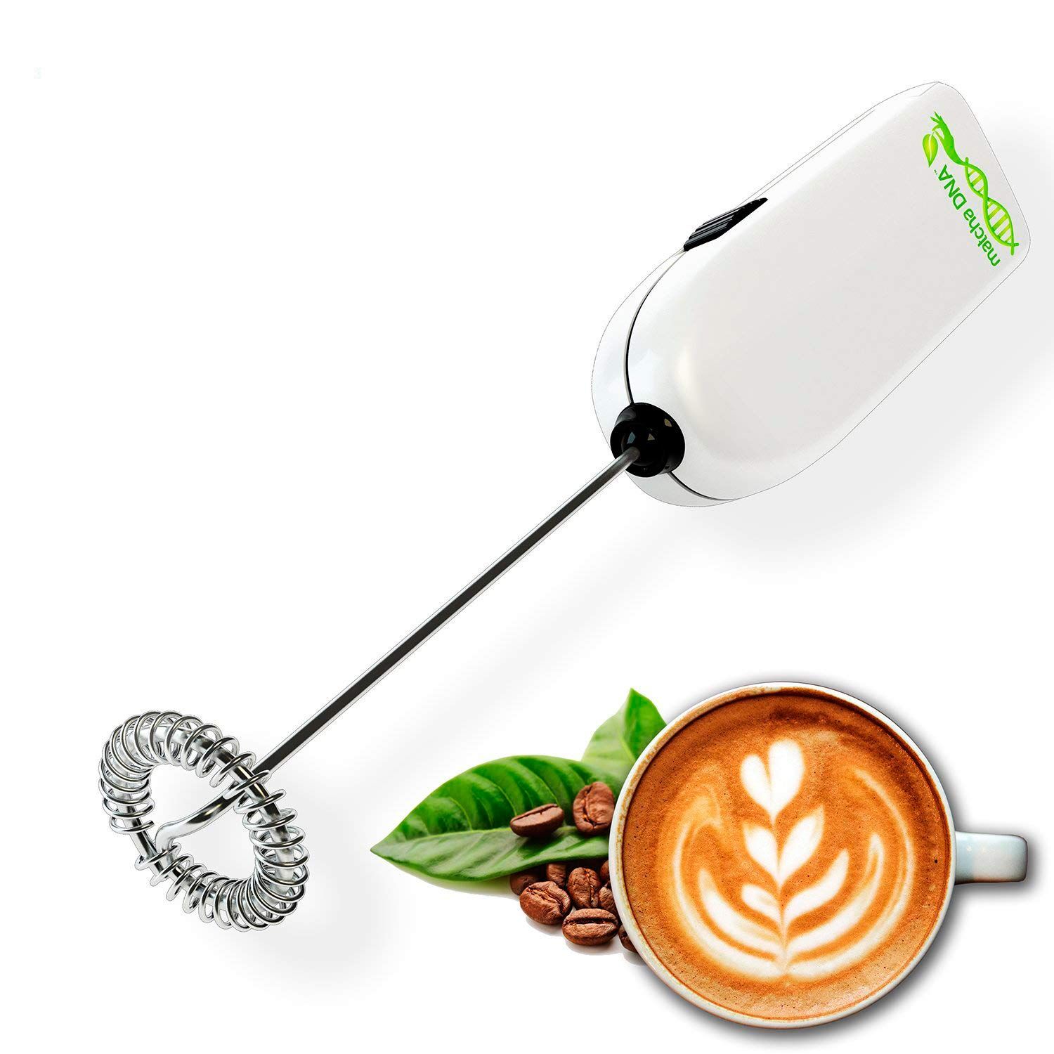 Introducing the MatchaDNA Milk Frother, the ultimate handheld foam maker that allows you to create creamy and frothy milk in seconds. Designed with a sleek and compact design, this battery-operated frother is a must-have addition to your kitchen.
Equipped with a powerful motor and spiral whisk design, the MatchaDNA Milk Frother guarantees consisten