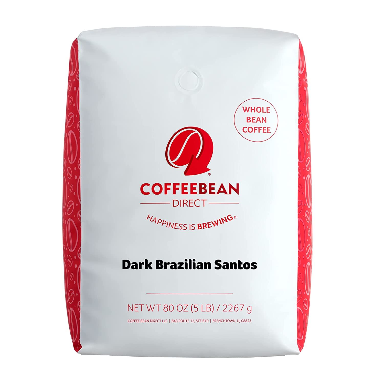 Indulge in the exquisite taste of Coffee Bean Direct Dark Brazilian Santos, a coffee that offers a rich and flavorful experience. Sourced from the renowned Santos region in Brazil, this dark roast coffee is made from high-quality beans that have been roasted to perfection. The result is a bold and robust flavor profile that coffee lovers will truly appreciate.

For the freshest coffee experience, these whole and unground beans are a must-try. With a generous 5 lb bag, you can enjoy this high-quality coffee from the comfort of your own home without the hassle of constant repurchasing. Coffee Bean Direct takes pride in their commitment to using only the finest beans, roasting them in small batches to ensure optimal freshness.

The aroma and flavor of Coffee Bean Direct Dark Brazilian Santos are unmatched. Immerse yourself in the enticing notes of cocoa and a delightful hint of nuttiness, making each sip an incredibly satisfying experience. Whether you're starting your day with a cup of coffee or need a delightful pick-me-up in the afternoon, this coffee is perfect for those who crave a bold and rich coffee experience.

In conclusion, Coffee Bean Direct Dark Brazilian Santos is the epitome of fine coffee. Its exceptional quality, paired with its distinct flavors, make it an excellent choice for discerning coffee enthusiasts. Elevate your coffee rituals to new heights with this aromatic and satisfying blend. Description by ChatGPT.