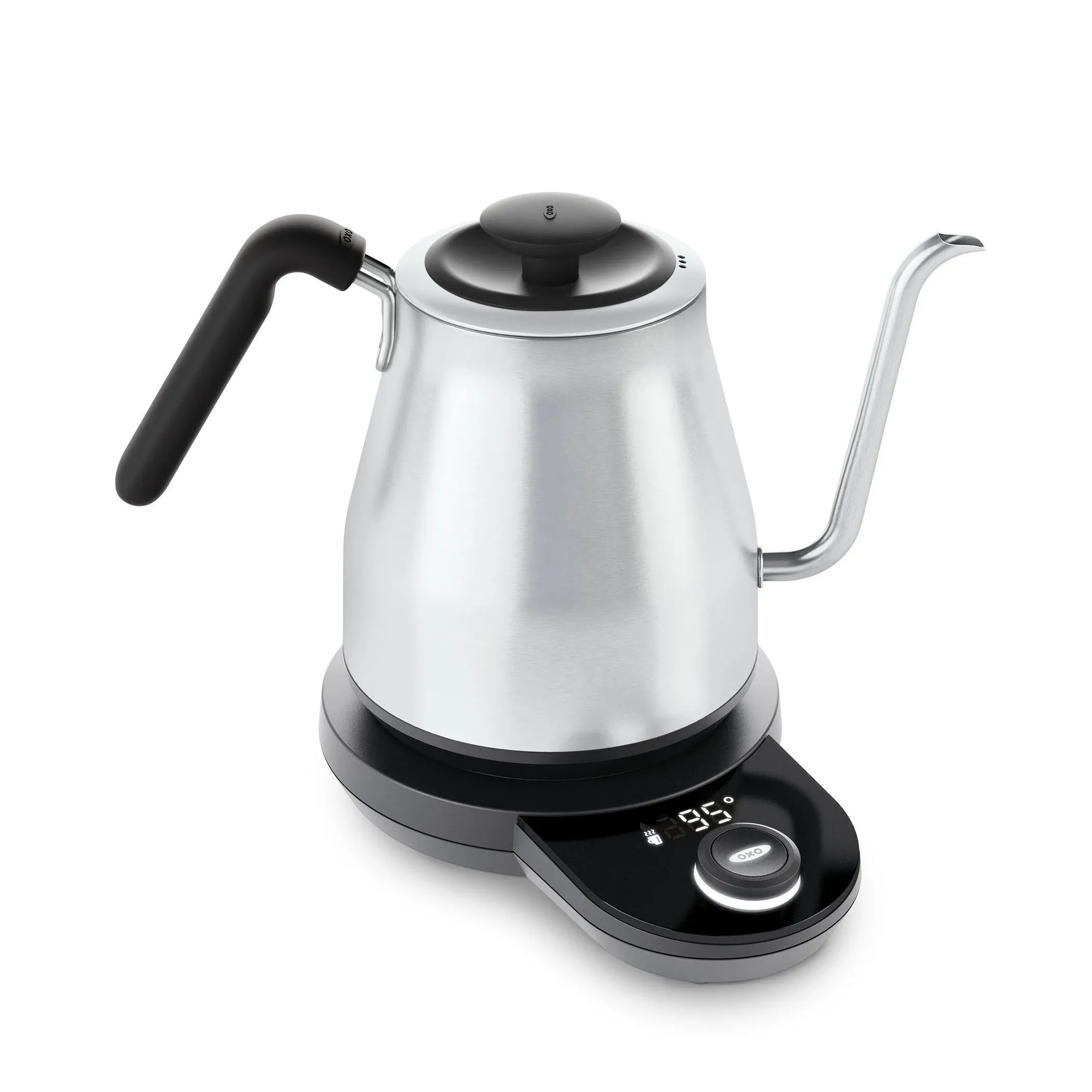 Elevate your coffee brewing experience with the OXO BREW Adjustable Temperature Electric Pour-Over Kettle with Gooseneck Spout. Perfect for coffee connoisseurs, this sleek and innovative kitchen appliance offers advanced features that will transform your at-home pour-over coffee game.