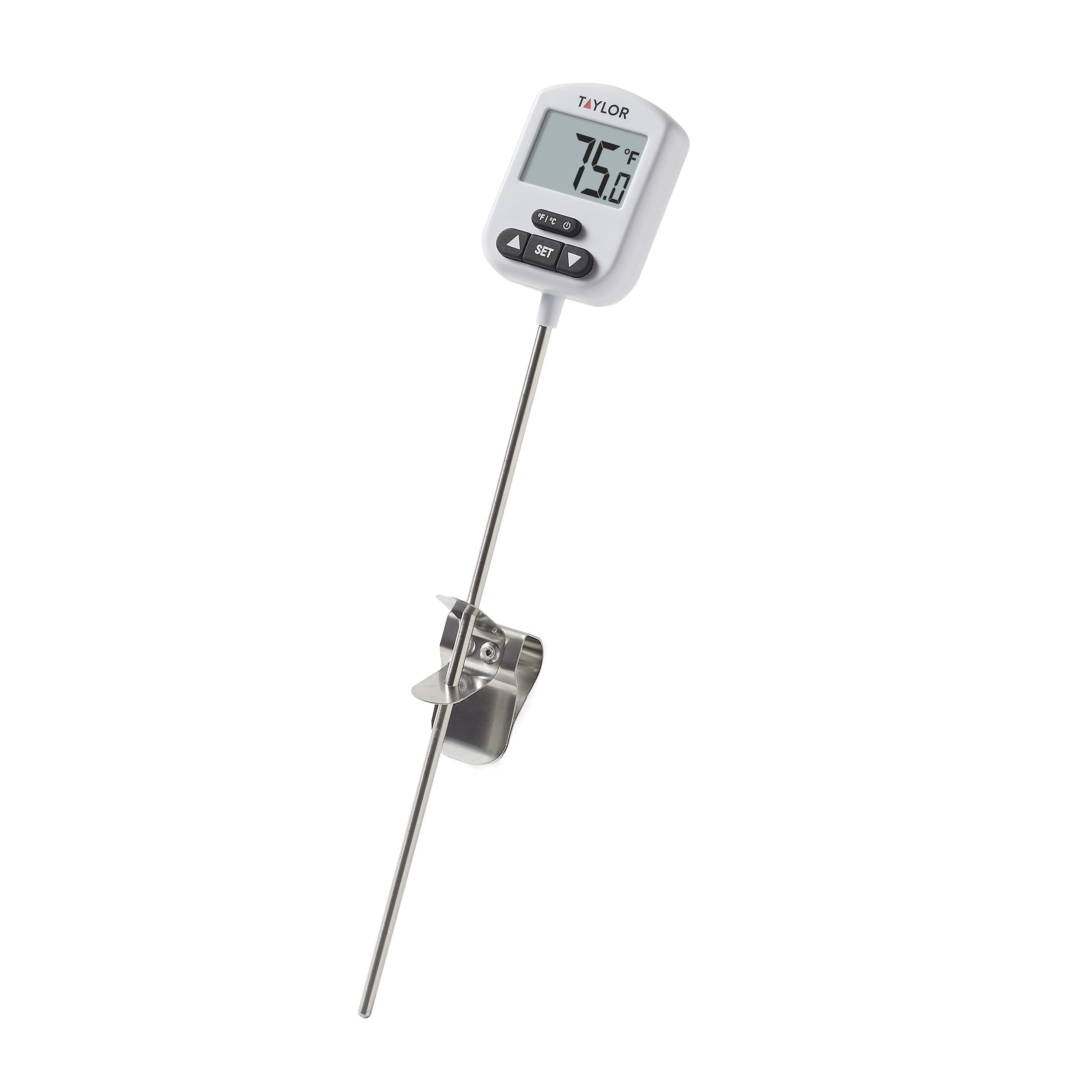 Upgrade your cooking experience with the Taylor Precision Products Programmable Digital Candy and Deep Fry Thermometer.