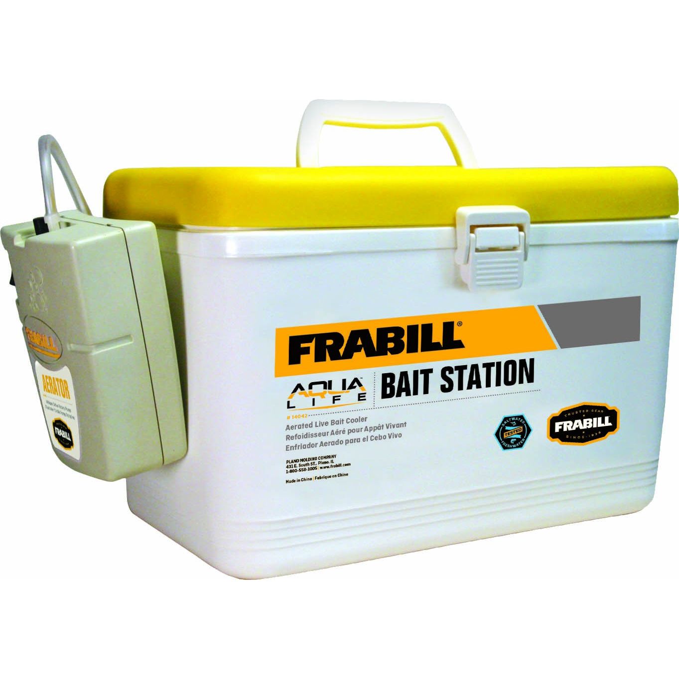 The Frabill MIN-O-LIFE Personal Bait Station is a top-notch solution for keeping your bait fresh and vibrant during your fishing excursions. Designed specifically for avid anglers who value the health and oxygenation of their bait, this portable station is perfect for both long journeys and quick hops between fishing spots.