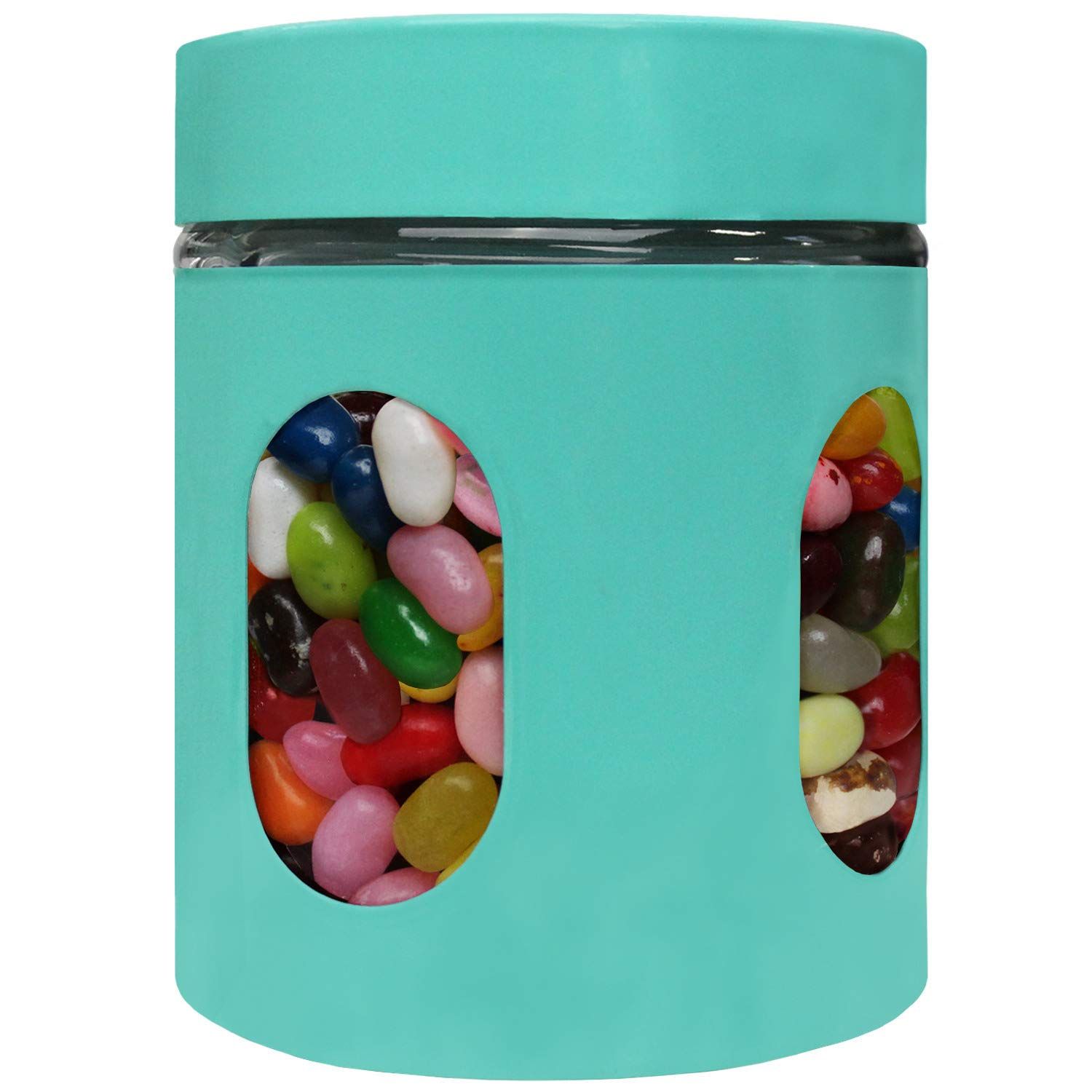 Blue Donuts presents their 21 oz Glass Jars with Airtight Lids - Glass Kitchen Canisters, the ultimate solution for maintaining a well-organized kitchen.