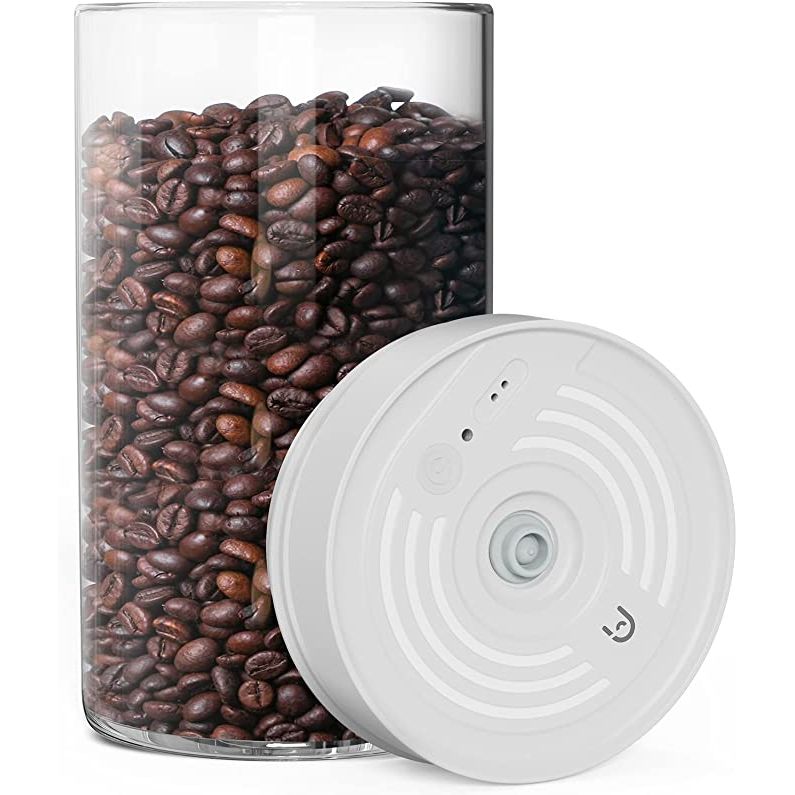 Experience the ultimate freshness with the Nafuhare Electric Vacuum Coffee Canister & Food Storage Container. Designed to maintain the flavor and quality of your favorite coffee and dry foods, this innovative kitchen gadget uses an advanced vacuum sealing system to create an airtight environment, preventing oxidation and moisture.