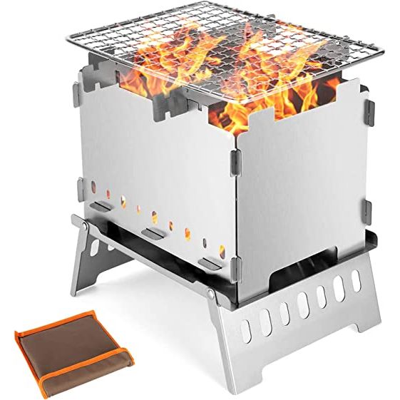 The Multi-usage Collapsible Grill is the perfect addition to any hiking or camping adventure. With its versatility and durability, it can be used as a campfire grill gate, camping stove, or fire pit, making it the ultimate tool for cooking outdoors.