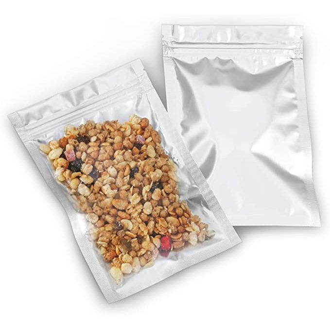 Mylar bags with ziplock seals are the ultimate choice for packaging a wide range of items such as candies, food, medications, vitamins, and more.