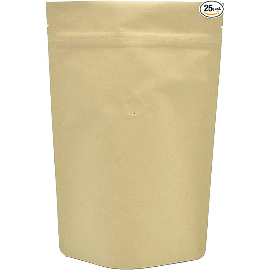 Each package includes 25 bags, with each individual bag capable of holding up to 8oz/250g of coffee beans. The innovative stand-up design not only keeps the pouch stable, but also adds visual appeal to store shelves and home pantries, making it an excellent choice for both coffee shops and households. 