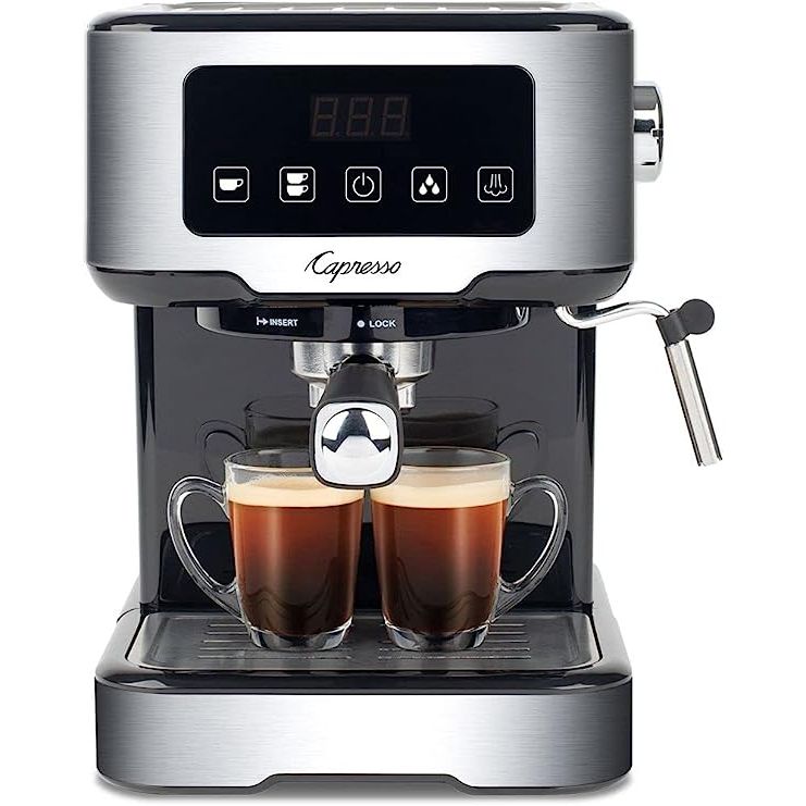 Enhance your coffee routine with the Capresso Café TS Touchscreen Espresso Machine. This premium coffee maker offers a blend of style and innovation to ensure a consistently perfect brew with every use.