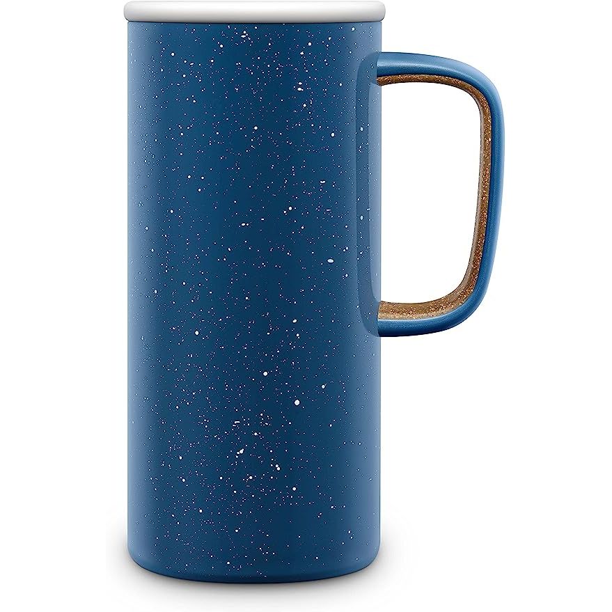 Introducing the Ello Campy Vacuum Insulated Travel Mug - the ultimate choice for individuals seeking a stylish and reliable companion to keep their beverages hot or cold on the go. Crafted to perfection, this 18oz travel mug guarantees unparalleled temperature retention, ensuring your drinks stay enjoyable for hours.