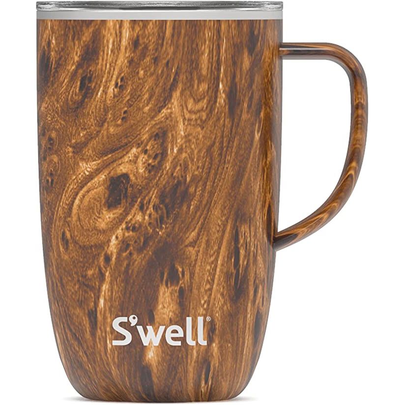 The S'well Stainless Steel Travel Mug with Handle is the ultimate beverage companion, perfect for those who crave both functionality and style. This triple-layered mug boasts impeccable insulation capabilities, ensuring that your coffee stays hot and your cold drink remains refreshingly chilled. Crafted from top-quality stainless steel, this mug gu