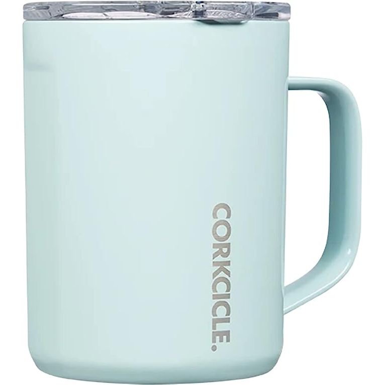 The Corkcicle Triple Insulated Coffee Mug with Lid is the must-have companion for coffee enthusiasts who crave their favorite hot drink while on the move. Crafted with durable stainless steel and featuring a convenient handle, this travel mug is meticulously designed to keep your beverage piping hot for over three hours.