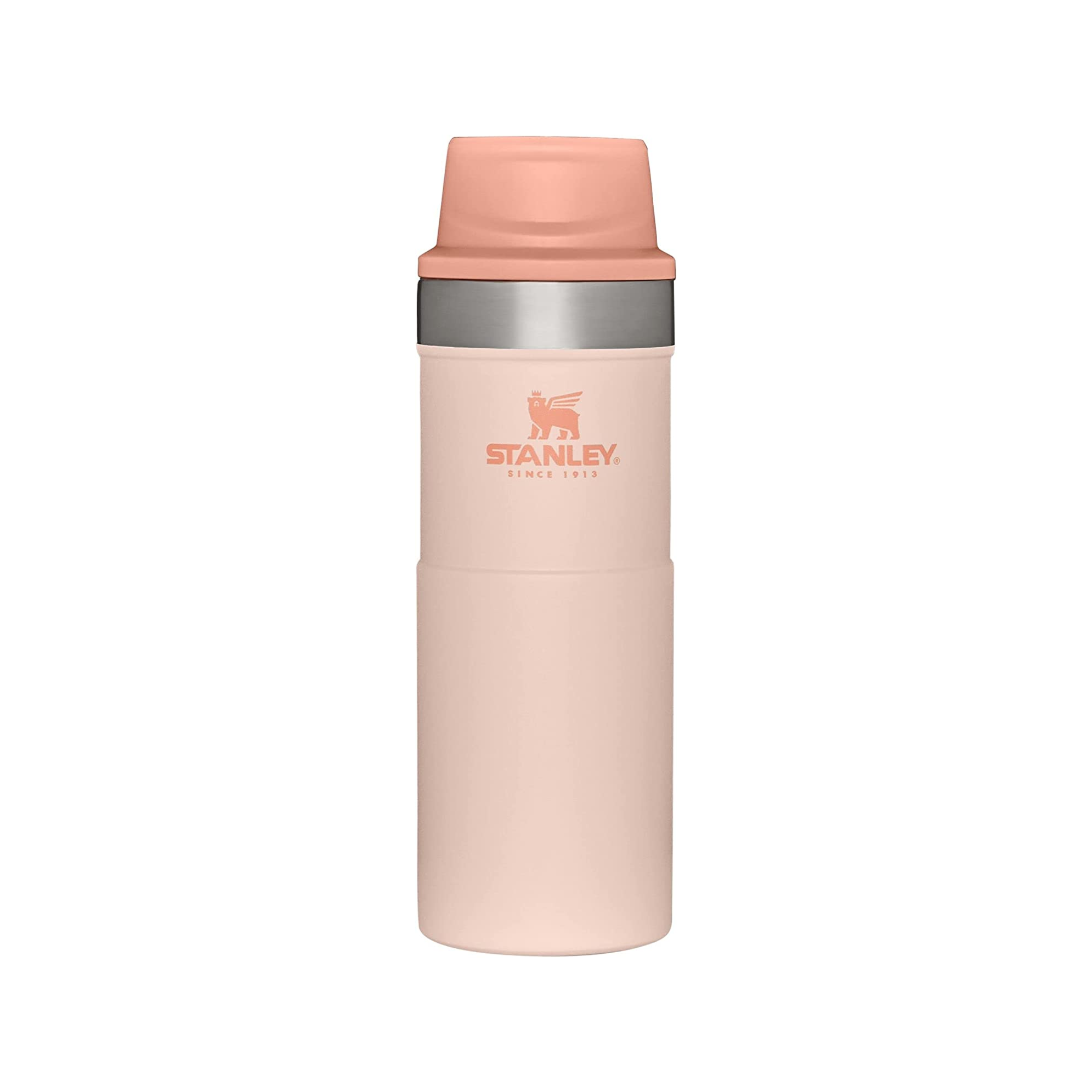 The Stanley Classic Trigger Action Travel Mug is the ultimate companion for those who want to keep their drinks at the perfect temperature for hours on end. Available in 16 oz and 20 oz sizes, this travel mug features double-wall vacuum insulation that locks in the heat or coldness of your beverage.