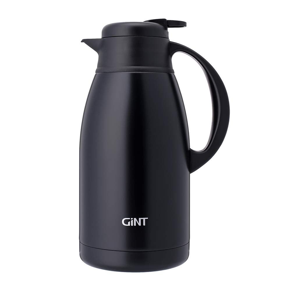 If you're a coffee lover who enjoys a piping hot cup of joe throughout the day, the GiNT Stainless Steel Thermal Coffee Carafe might just be the perfect solution for you. This sleek and stylish coffee carafe is designed to keep your coffee hot for hours, so you can savor the taste of your favorite brew all day long.