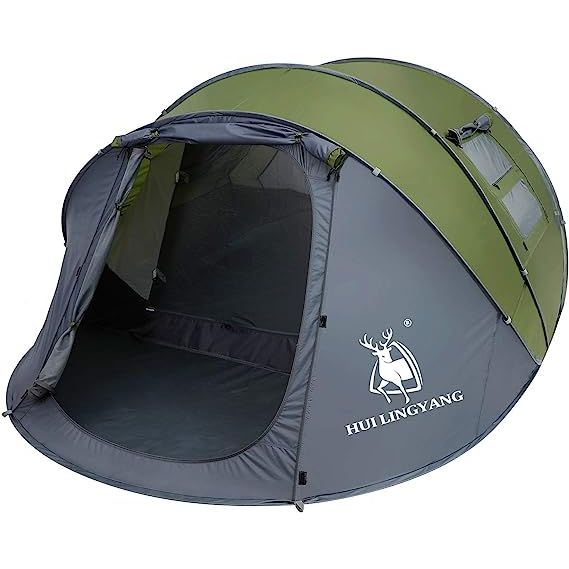 The Mesh Quick & Easy Setup tent is the perfect addition to any camping or outdoor adventure. With instant pop-up technology and pre-assembled poles, you'll be able to set up camp within seconds! Measuring at 12.5 x 8.5 feet with a center height of 53.5", this spacious tent comfortably sleeps 4-6 adults or 3-5 people with ample luggage.