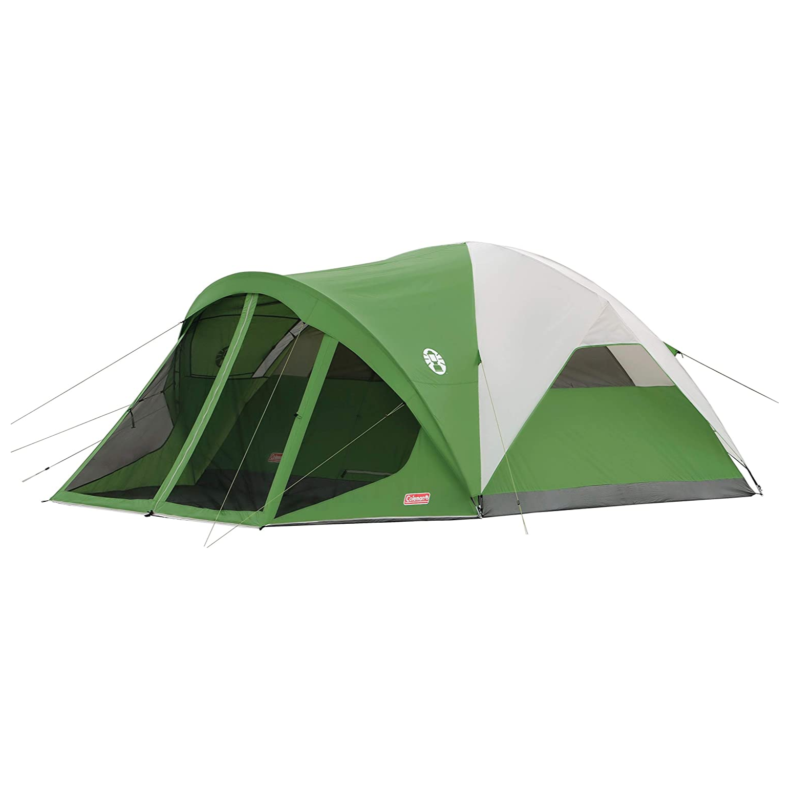 The Coleman Evanston Screened Camping Tent is a reliable and spacious tent that can accommodate up to 6 or 8 people, depending on its size. This tent is designed to provide campers with a comfortable and enjoyable camping experience, free from insects and harsh weather conditions.