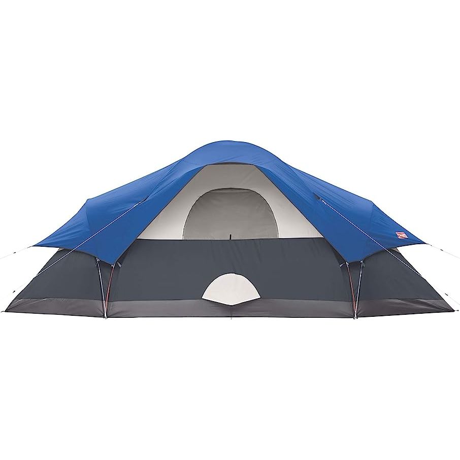 The Coleman 8-Person Red Canyon Tent is a spacious and reliable camping tent designed to accommodate up to eight people. It is an ideal choice for family camping trips or group outings in the great outdoors.
The tent measures 17 feet by 10 feet, with a center height of 72 inches, providing ample space for sleeping, relaxing, and storing gear.