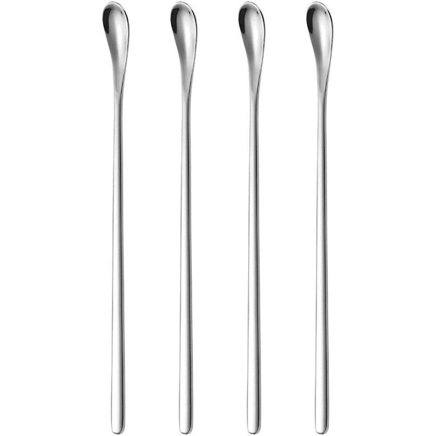 Introducing the 7.6 inch Elegant Stirring Spoon, the perfect addition to any bar, home, or party. With its modern design and slender streamlined handle, this spoon is not only elegant and simple, but also superior to all ponderous spoons on the market.