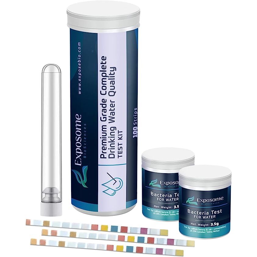 The Water Quality Assurance Kit from Exposome BioSciences is an affordable solution to ensure the safety and purity of your drinking water. The kit boasts a comprehensive range of tests that can detect all 16 common chemical contaminants, alongside coliform bacteria such as E. coli/Escherichia.