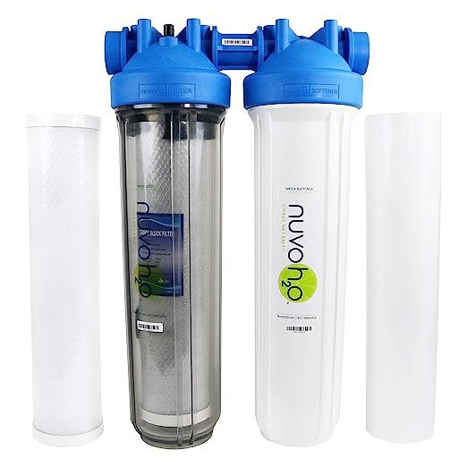 The NuvoH2O Manor + Taste Complete Water Softener System is the ultimate solution for achieving high-quality water that is both soft and great-tasting.