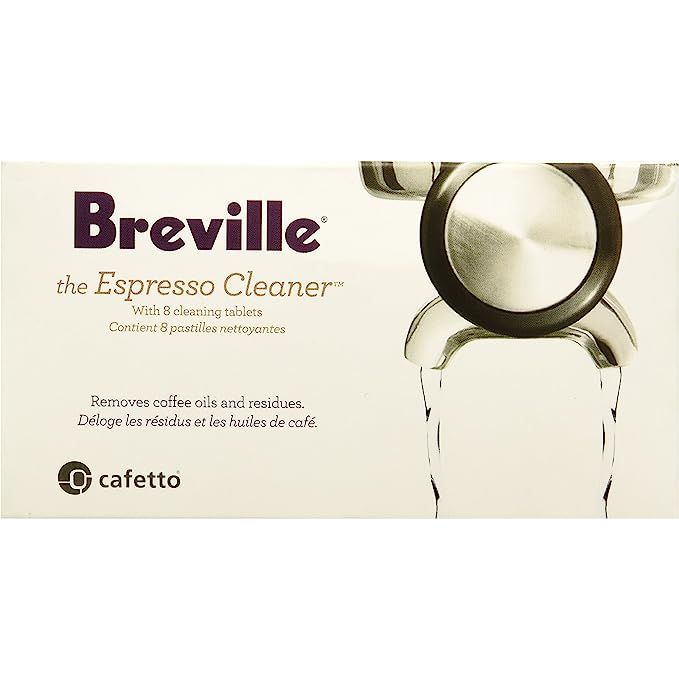 Introducing the Breville Espresso Cleaning Tablets (8 pack), BEC250 - a must-have for every coffee enthusiast who owns a Breville Espresso machine. These tablets are expertly crafted to cleanse the internal components of your machine, guaranteeing optimal performance for every brew.

With eight tablets per pack, keeping your machine in tip-top shape has never been easier. Simply insert one tablet into the cleaning disc and follow the manufacturer's instructions for a hassle-free cleaning process. Watch as the tablet dissolves rapidly, unleashing a potent cleaning solution that eliminates coffee oils, residue, and stubborn build-up from your machine's internal parts.

By using these cleaning tablets regularly, you can elevate the flavor of your espresso to new heights. Say goodbye to any unpleasant taste caused by lingering oils and residue. These tablets ensure that your machine consistently produces top-notch espresso, sip after delightful sip.

Compatible with Breville's Barista Express, Barista Touch, Bambino Plus, and Infuser espresso machines, as well as other machines that utilize a cleaning disc, the BEC250 cleaning tablets are versatile and reliable. Don't settle for anything less than the best - make the Breville Espresso Cleaning Tablets (8 pack), BEC250 an essential addition to your coffee ritual. Experience the difference they make firsthand - easy to use, highly effective, and instrumental in keeping your machine operating at its peak performance.