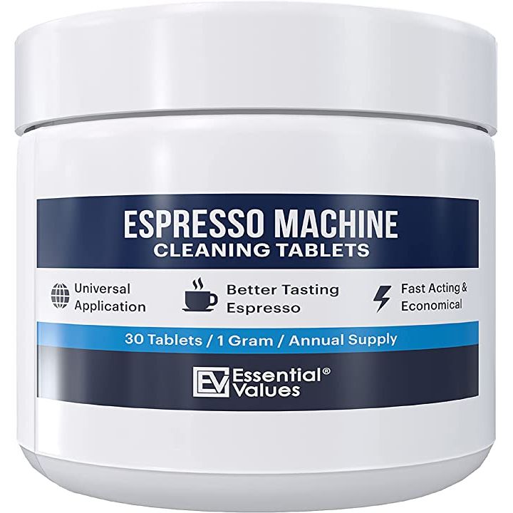 Introducing Essential Values Descaling Tablets, the ultimate solution for combatting calcium build-up and limescale in your espresso machines.