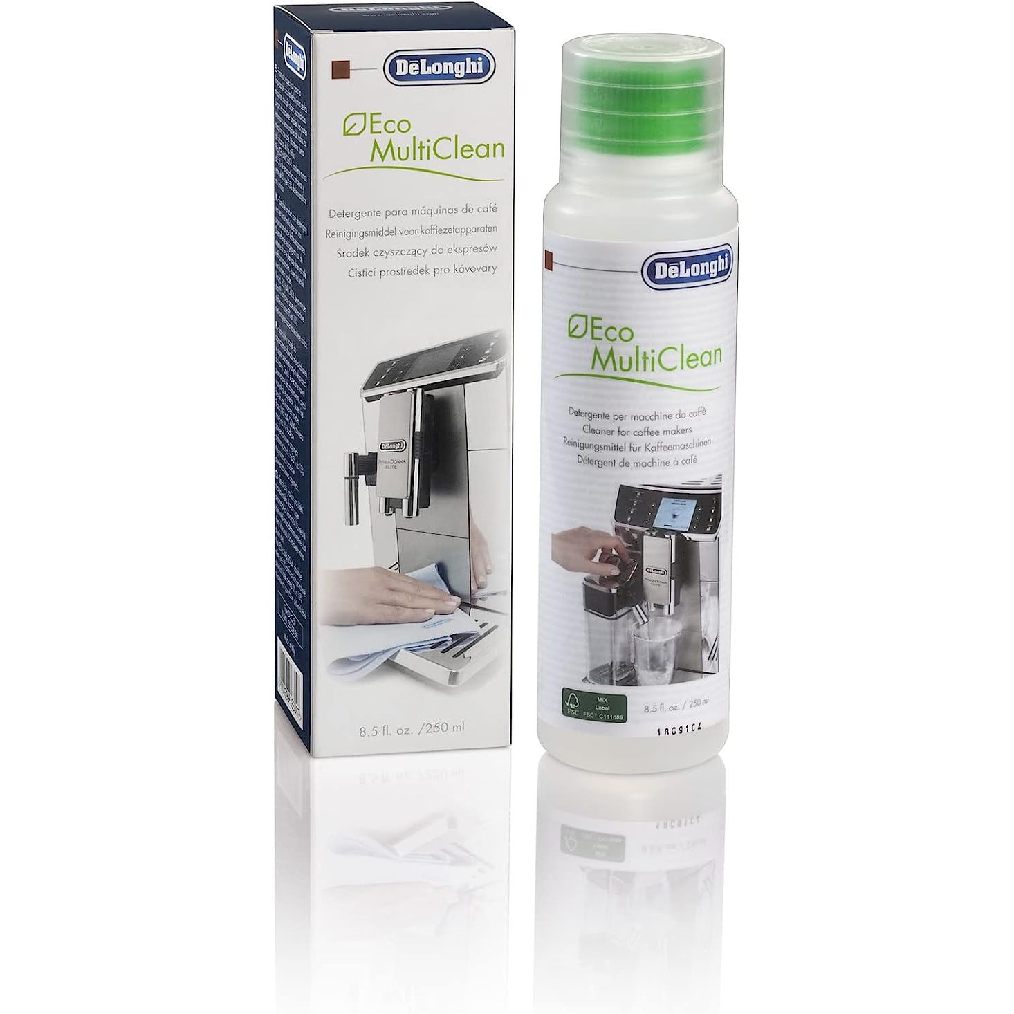 Looking for a highly effective solution to remove stubborn milk residue and buildup from your espresso and cappuccino maker? Look no further than De'Longhi Universal Espresso Machine Cleaner. This eco-friendly cleaner, available in an 8.5 oz bottle, is the perfect choice for individuals who prioritize both quality and the environment.