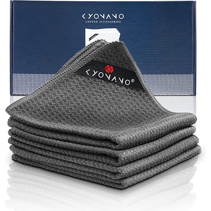 Seeking top-quality cleaning towels for your coffee or espresso machine? Look no further than the KYONANO Barista Micro Cleaning Towels 4 Pack.