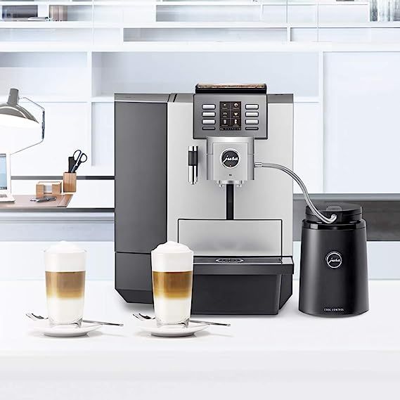 In summary, the Jura X8 Platinum Automatic Espresso & Cappuccino Machine with Touch Screen is a premium coffee maker that effortlessly delivers exceptional beverages. Its state-of-the-art touch screen display, advanced brewing technology, and convenient milk frother make it the epitome of convenience and luxury for all coffee aficionados.