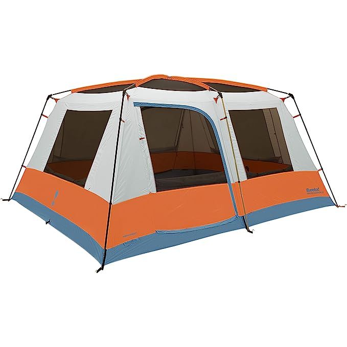 The Eureka! Copper Canyon LX is a series of family and car camping tents designed for 3-season use. Available in 4, 6, 8, or 12-person sizes, each tent in the series includes a spacious interior, weather-resistant features, and user-friendly amenities.
The tents feature cabin-style construction with steep walls and a high center height for ample he