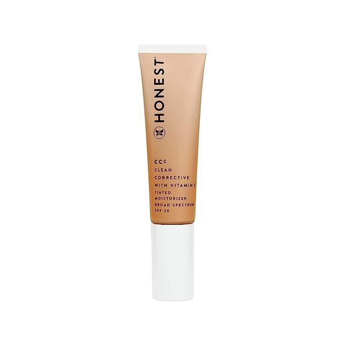 Honest Beauty CCC Clean Corrective with Vitamin C Tinted Moisturizer is a type of skincare product that combines the benefits of a moisturizer, a sunscreen, and a foundation. It comes in a 1 fl oz tube and is available in the Terra Light shade, which is suitable for light skin tones.