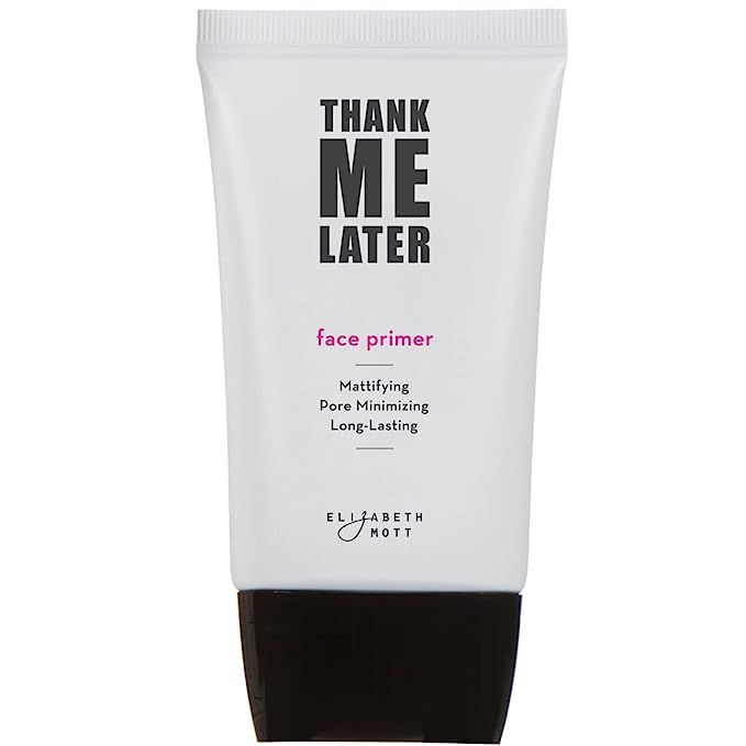 Discover the secret to a flawless makeup canvas with Elizabeth Mott's Thank Me Later Face Primer. Specially formulated to combat unwanted shine and oil while visibly reducing pores and smoothing out fine lines, this must-have primer is the perfect first step toward achieving that seamless, perfect finish.