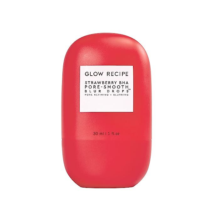 Introducing the revolutionary Glow Recipe Strawberry BHA Pore-Smooth Blur Drops, a groundbreaking serum designed to transform your skincare regimen. Infused with the power of BHA (beta-hydroxy acid), this innovative formula is expertly crafted to visibly shrink pores and enhance skin clarity.