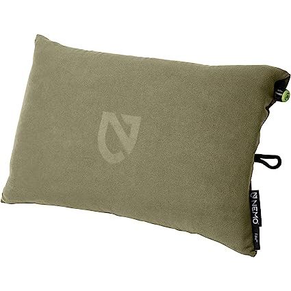 The NEMO Fillo Backpacking & Camping Pillow is a lightweight and portable pillow designed for outdoor activities such as camping and backpacking.