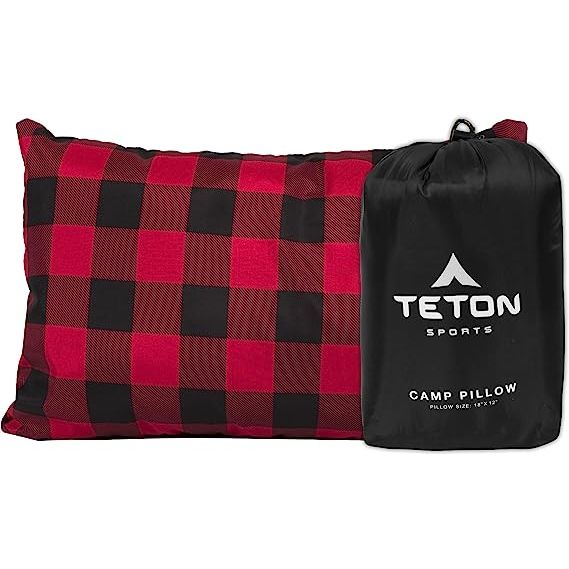 The TETON Sports Camp Pillow is an excellent choice for those who love to travel, camp, and backpack. This compact pillow provides all the comfort and support you need to get a peaceful night's sleep, even while sleeping outdoors.
The TETON Sports Camp Pillow is made of a soft, brushed flannel fabric that feels great against your skin.