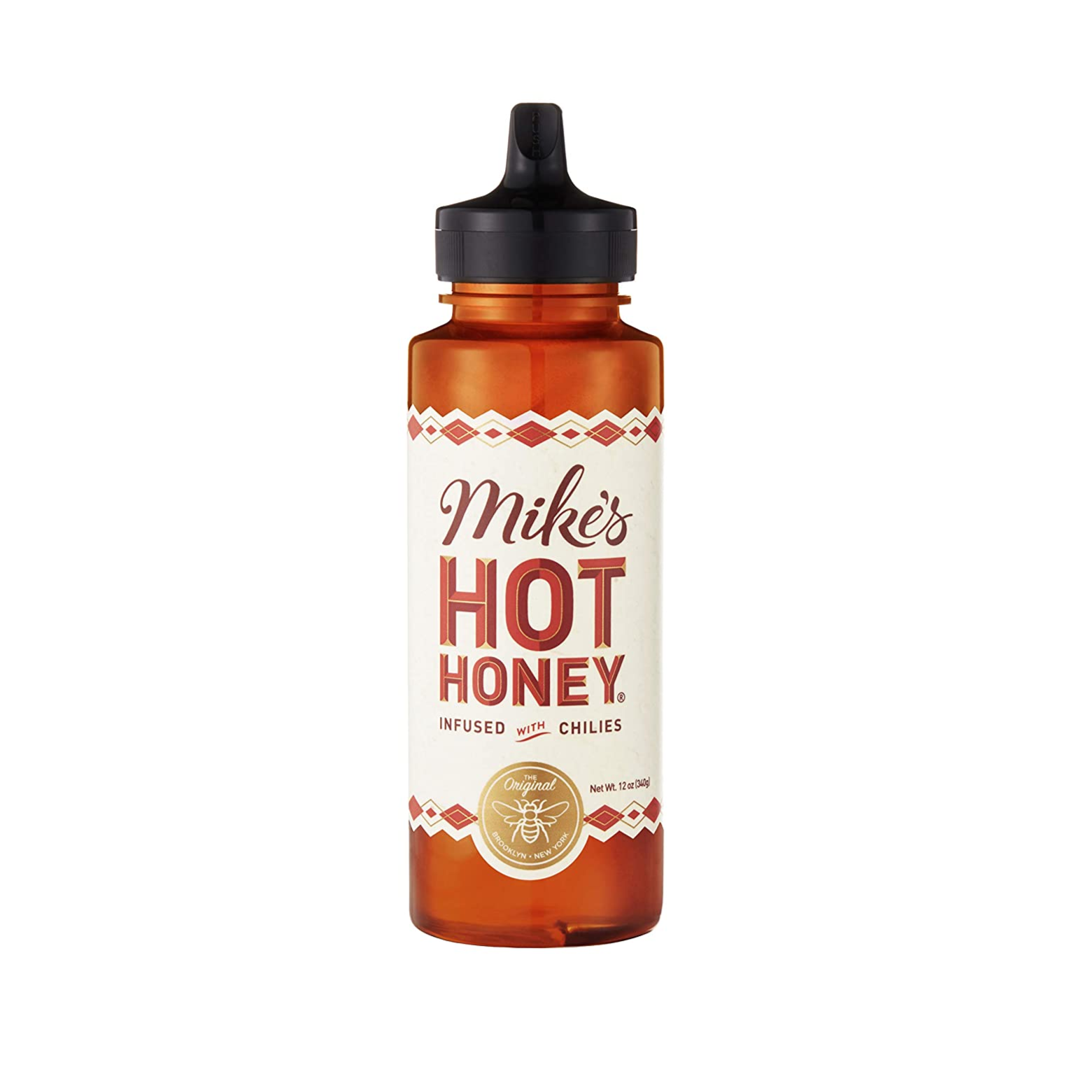 Experience the perfect blend of sweet and spicy with Mike's Hot Honey. This delectable 12 oz squeeze bottle is packed with pure honey sourced locally in the United States. Not only does it provide a natural sweetener, but it also offers a kick of heat from carefully selected chili peppers sourced all the way from Brazil.