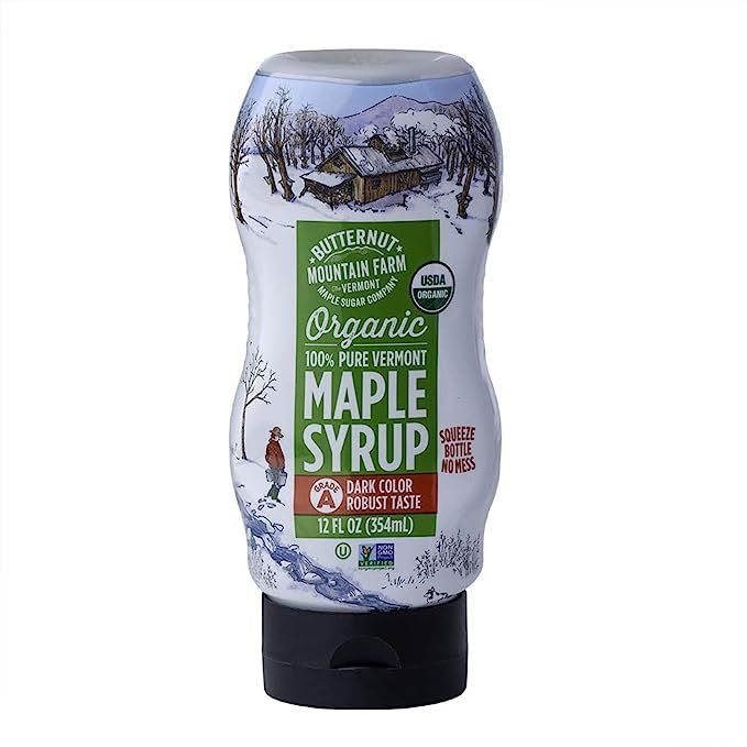 Experience the exquisite flavor of Butternut Mountain Farm's 100% pure organic maple syrup, sourced directly from the heart of Vermont. This Grade A syrup, previously recognized as Grade B, is renowned for its deep color and intense taste that will elevate any dish.