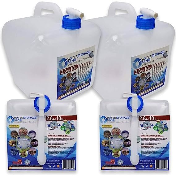In summary, the WaterStorageCube BPA Free Collapsible Water Container with Spigot is a must-have for any avid outdoors person or anyone puts a premium on emergency preparedness. The foldable, portable design, reliable construction and convenient spigot make it a highly practical and versatile piece of kit that can make the difference between life and death when out in the wilderness. It is also essential for any family’s emergency preparedness kit. Description by ChatGPT.
