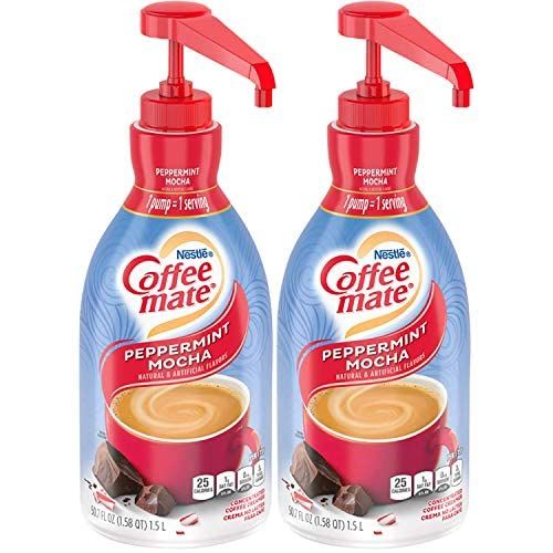 Discover the beloved Nestle Coffee mate brand and elevate your coffee experience with their delightful Peppermint Mocha flavor, especially popular during the holiday season. The Concentrated Liquid Pump Bottle featured in this product ensures hassle-free and mess-free dispensing, making your mornings more convenient and enjoyable.