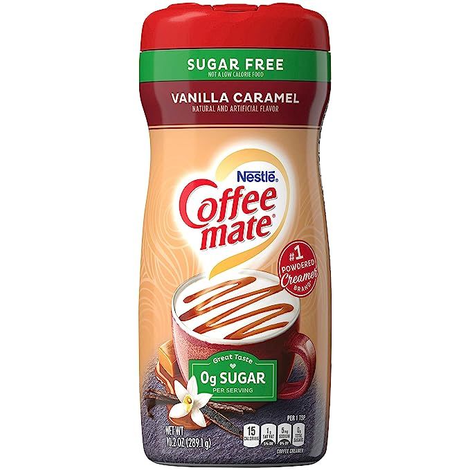 Coffee-mate Coffee Creamer Powder, Sugar-Free Vanilla Caramel is the perfect choice for coffee lovers who crave a little sweetness and flavor in their morning cup without the guilt of added sugar. Made from a unique blend of natural and artificial ingredients, this creamer is expertly formulated to complement the rich taste of coffee.