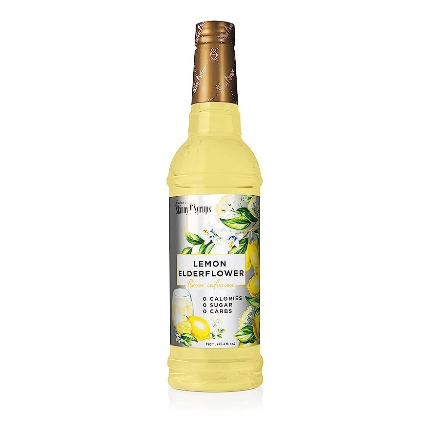 Jordan's Sugar-Free Flavored Skinny Syrup has quickly become a top choice for health-conscious individuals in search of a tasty way to enhance their meals and beverages. Coming in a generously-sized 25.4-oz. bottle, this syrup is renowned for its Lemon Elderflower flavor.