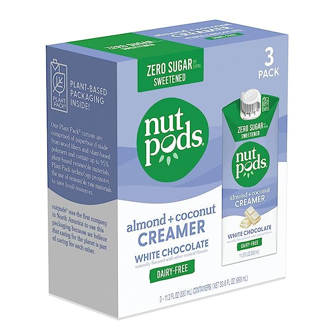 Experience the rich and indulgent taste of Nutpods Sweetened White Chocolate Keto Coffee Creamer, the ultimate non-dairy alternative for coffee lovers. Crafted with zero sugar, each serving of this creamy delight contains a mere 5 calories and zero net carbs, making it the ideal companion for those on a ketogenic diet.