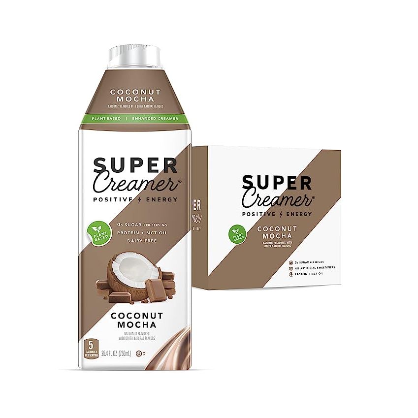 Introducing Super Coffee Creamer, the perfect choice for coffee enthusiasts following a vegan or keto diet. This dairy-free and plant-based creamer boasts an impressive nutritional profile, with 0g of sugar, 1g of protein, and a mere 5 calories per serving.